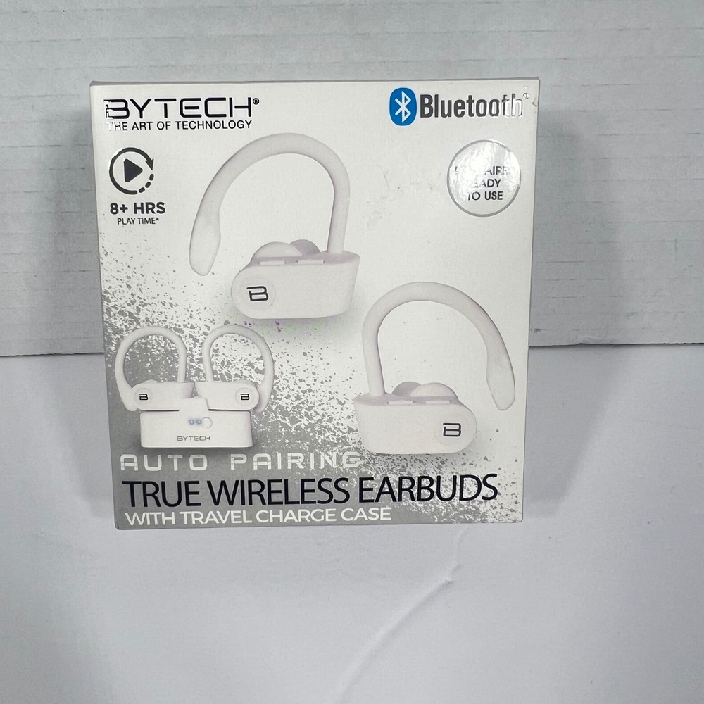 Bytech True Wireless Earbuds Bluetooth White Unisex OS BY-AU-BE-703-WT